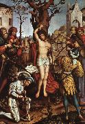 HOLBEIN, Hans the Elder The Martyrdom of Saint Sebastian oil painting artist